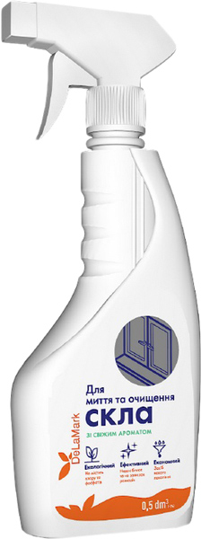 Засіб для миття скла DELAMARK, 500мл